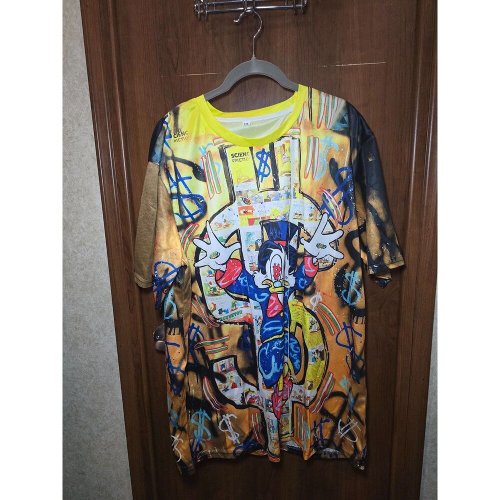 NWOT Bitcoin Scrooge McDuck One Rare Duck Of A Shirt Men Size 2XL